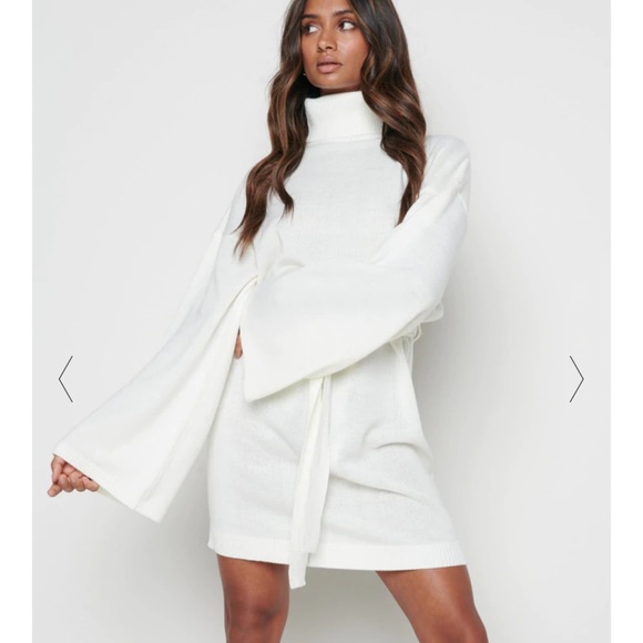 Sweater dress NWT PRETTY LAVISH JAYDA KNIT ROLL NECK DRESS - Picture 3 of 3